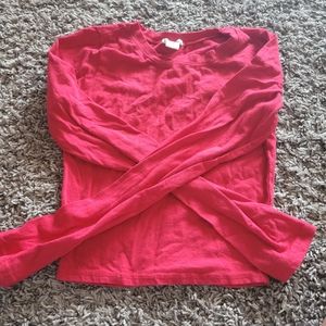 bozzolo red long-sleeved shirt